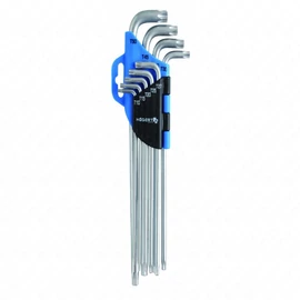 Imbuszkulcs készlet, 9 részes, TORX T10-T50 CrV, extra hosszú, HÖGERT HT1W818
