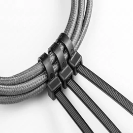 Kábelkötegelő 3,6 x 140mm, fekete, 100db/csomag HÖGERT HT2C704