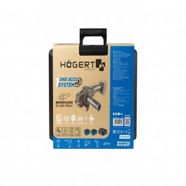 Akkumulátoros sarokcsiszoló szett, szénkefementes, 125 mm, 18 V, koffer, HÖGERT HT2E250-B24AG
