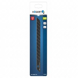 Törhető vágópenge, 9  mm (vágókésekhez), extra élezés és tartosság, 10db/csomag , HÖGERT HT4C670  / RENDELÉSRE
