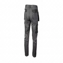 Munkavédelmi nadrág, 2XL (56), sötétszürke, 3db fix zseb, levehető zsebek, térdvédő ,HÖGERT HT5K816-2XL / RENDELÉSRE