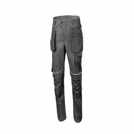 Munkavédelmi nadrág, 3XL (58), sötétszürke, 3db fix zseb, levehető zsebek, térdvédő ,HÖGERT HT5K816-3XL / RENDELÉSRE