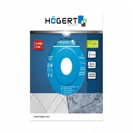 Gyémánt vágótárcsa 115  mm, csempe , HÖGERT HT6D721  / RENDELÉSRE