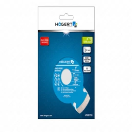 Gyémánt vágótárcsa 115 mm szegmentált , HÖGERT HT6D750