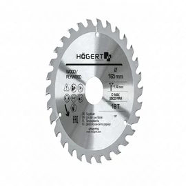 Körfűrészlap fához,  165x30 mm 18 fogas , HÖGERT HT6D776  / RENDELÉSRE