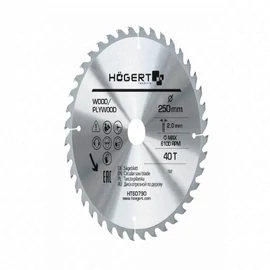 Körfűrészlap fához,  250x30  mm 40 fogas , HÖGERT HT6D790  / RENDELÉSRE