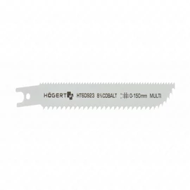 Orrfűrészlap 150  mm, 6 TPI , Bi-metál, fémhez, fához, műanyaghoz, Kobalt bevonat , HÖGERT HT6D923  / RENDELÉSRE