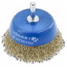 Fazékkefe csapos 50 mm, sárgaréz, 0.3 mm, HÖGERT HT7D701 / RENDELÉSRE