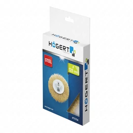 Drótkorong sarokcsiszolóhoz, 125 mm, M14, sárgaréz 0,3 mm, HÖGERT HT7D754 / RENDELÉSRE