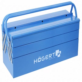 Szerszámosláda, fém 21&quot;, 5 rekszes, 530x205x200  mm, HÖGERT HT7G078  / RENDELÉSRE