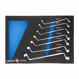 Csillagkulcs készlet 7 részes, 6-17 mm, 395 x 180mm habszivacsban, HÖGERT HT7G122 / RENDELÉSRE