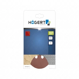 Csiszolólap rota, tépőzáras, 125  mm, G120, 5db/csomag , HÖGERT HT8D124  / RENDELÉSRE