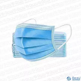 3PLY, 3 rétegű sebészeti maszk, kék 10db/csomag