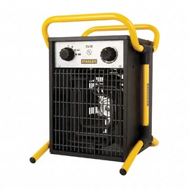 Elektromos fűtőtest, 5000 W, ipari, ventilátoros, 2 fokozatú, IPX4, fém ház, 400V,  STANLEY ST-05-400-E / RENDELÉSRE