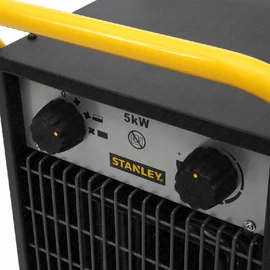 Elektromos fűtőtest, 5000 W, ipari, ventilátoros, 2 fokozatú, IPX4, fém ház, 400V,  STANLEY ST-05-400-E / RENDELÉSRE