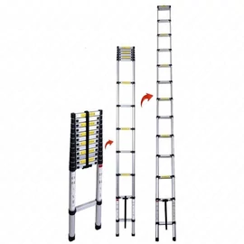 Alumínium teleszkópos létra 2,9 m, max. terhelhetőség: 150kg