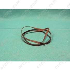 185x3,5x0,5 mm Laposszíj, fekete híradástechnika / RENDELÉSRE