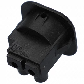 6A/250V AC, 24x24 / 20x20 mm Billenőkapcsoló, fekete, szögletes, sorkapcsos csatlakozás