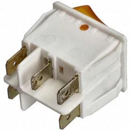 16A/250V AC 30x25 / 29x22 mm Billenőkapcsoló, dupla, piros-sárga, szögletes (univerzális) / RENDELÉSRE