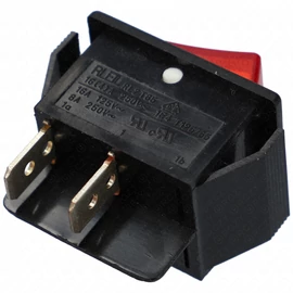 8A/250V AC Billenőkapcsoló, piros. széles (univerzális) / RENDELÉSRE