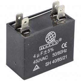 4 uF 450V Kondenzátor, sarus, téglatest (univerzális) 