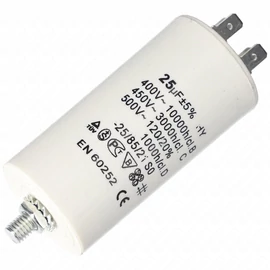 25 uF 500V Kondenzátor, sarus (univerzális)