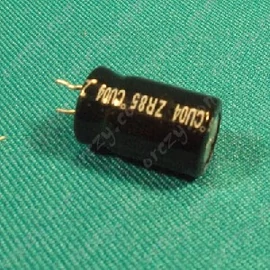 10 uF 250V 85°C 10x17mm Kondenzátor, furatszerelt, mini híradástechnika /RENDELÉSRE