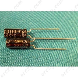 1 uF  50V 85C° Kondenzátor, furatszerelt, mini híradástechnika / RENDELÉSRE