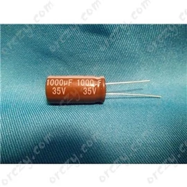 1000 uF 35V 105°C Kondenzátor, furatszerelt, mini híradástechnika /RENDELÉSRE