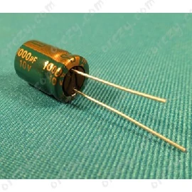 1000 uF 10V 105°C Kondenzátor, furatszerelt, mini híradástechnika / RENDELÉSRE
