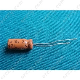 22 uF 16V 105C° 4x7mm Kondenzátor, furatszerelt, mini híradástechnika / RENDELÉSRE