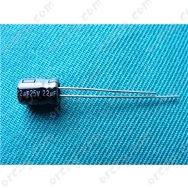 22 uF 25V 105° Kondenzátor, furatszerelt, mini hiradástechnika /RENDELÉSRE