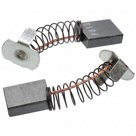 6x16x20 mm E10 Szénkefe, füles-sapkás, rugós (univerzális) FLEx ipari kéziszerszámgép  (1cs=2db) / RENDELÉSRE