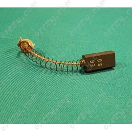 6,3x10x22 mm EG50 Szénkefe, füles-sapkás, rugós, hornyolt HAJDU háztartásigép (1cs=2db) /RENDELÉSRE