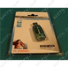 USB 3D Sound Controller 5.1 (Hangkártya) / RENDELÉSRE