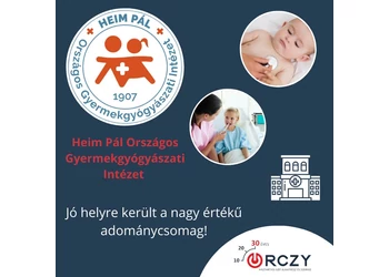 A Heim Pál Országos Gyermekgyógyászati Intézetet támogattuk
