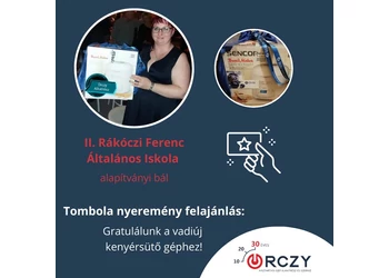 Értékes jándékkal támogattuk a Rákóczi Iskola alapítványi bálját
