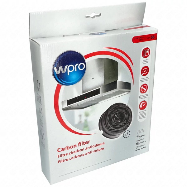 Szénszűrő 2db-os (eredeti) WHIRLPOOL páraelszívó