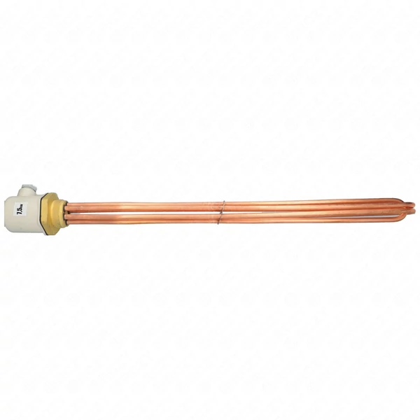 7500W 400V 610 mm Fűtőszál, réz, menetes, zárt, kazán