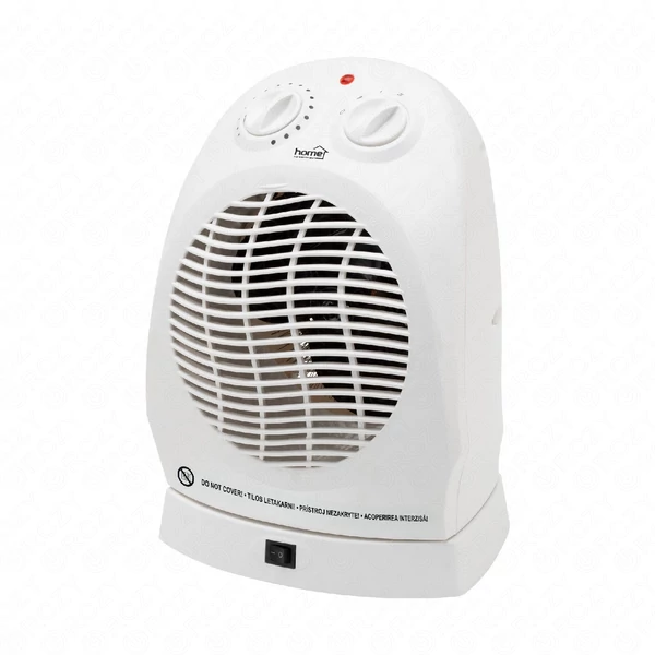 Elektromos hősugárzó, 2000W, ventilátoros, 2 fokozatú, oszcillációs, HOME FK 1/O