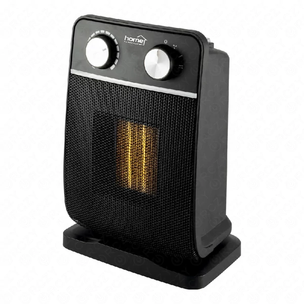 Elektromos fűtőtest, 1800W, kerámia, 2 fokozatú, oszcillációs, fekete, HOME FK 29 / RENDELÉSRE