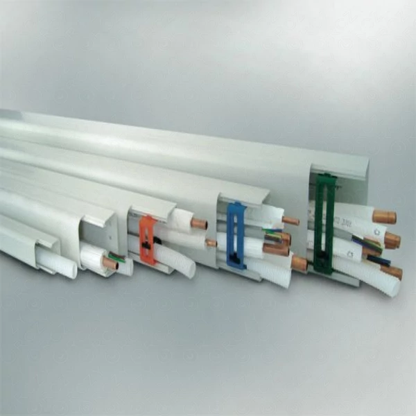125x75 mm / 2 méter, Dekorcsatorna, fedéllel, fehér, fóliázott (CANALPLAST) klíma