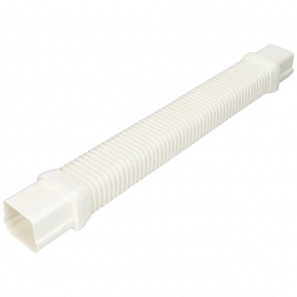 65x50 mm Flexibilis toldóelem, fehér, PVC (CANALPLAST) klíma dekorcsatorna