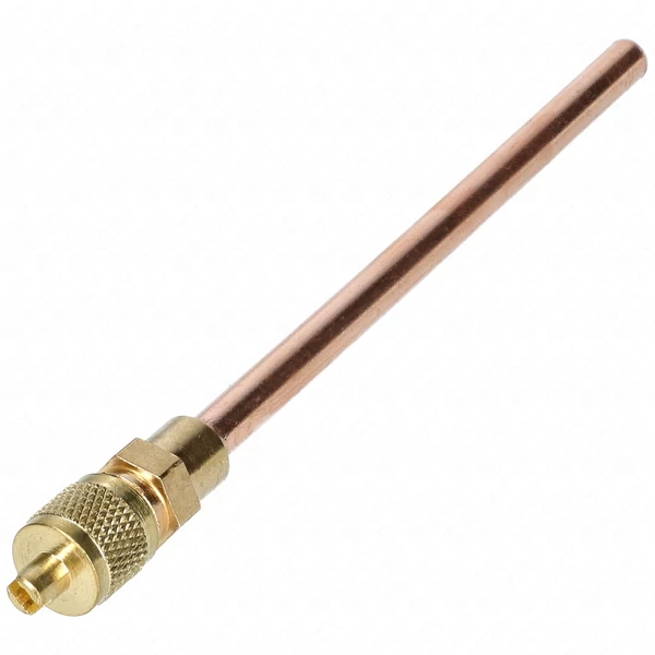 6 / 100 mm Töltőcső + szelep (univerzális) hűtőgép 10db/csomag
