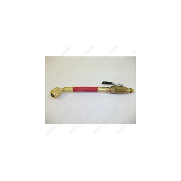 Szerviztömlő csappal 1/4 x 1/4 piros  MASTERCOOL/RENDELÉSRE