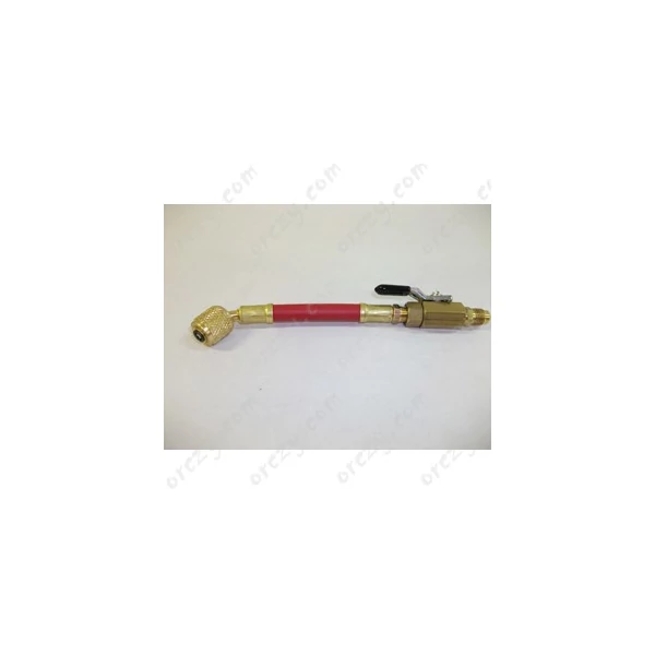 Szerviztömlő csappal 1/4 x 1/4 piros  MASTERCOOL/RENDELÉSRE