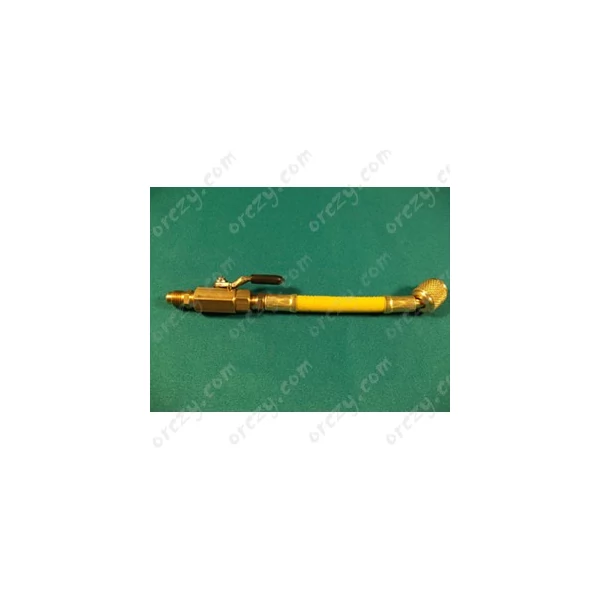 Szerviztömlő csappal 1/4Collx 1/4Coll sárga  MASTERCOOL/RENDELÉSRE