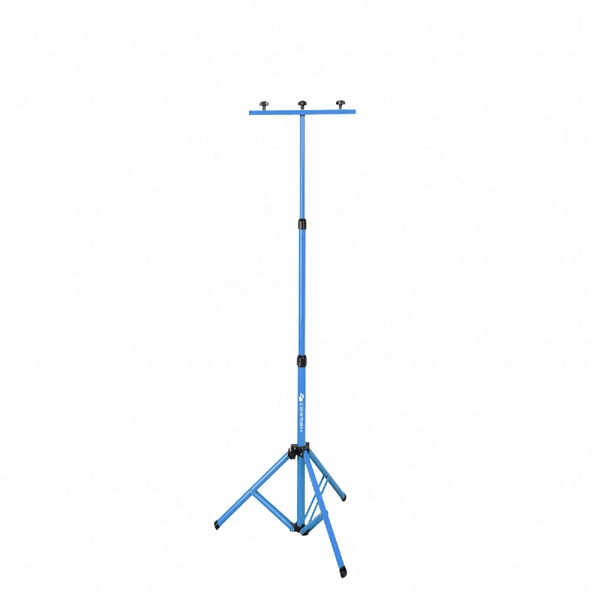 Kétkarú állvány munkalámpához, állítható magasság: 59-137 cm, HÖGERT HT1E457 / RENDELÉSRE
