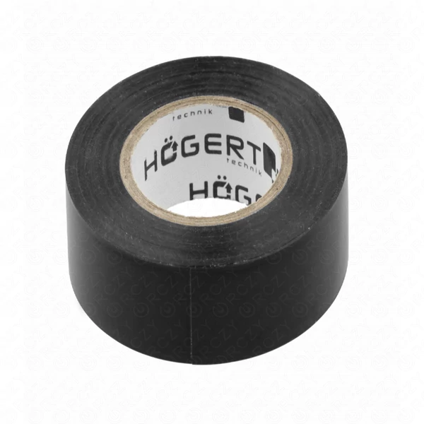 Szigetelőszalag, fekete, 20m, 19 mm, HÖGERT HT1P281