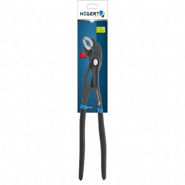 Vízpumpafogó kovácsolt, gombos beállítás, 250 mm, 25 év garancia, HÖGERT HT1P375